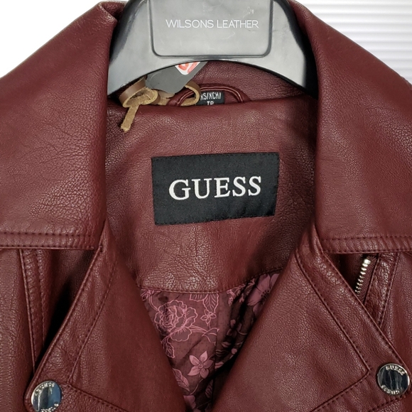 💥NEW💥 Womans Red Soft Like Leather Jacket - Picture 5 of 8